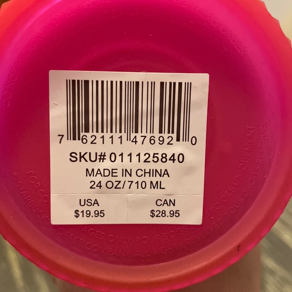 Venti Starbucks Jelly Pink Studded Tumbler - Picture 2 of 2